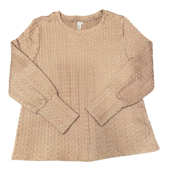 Hayden Textured Cable Knit Sweater Size L - Picture 3 of 7